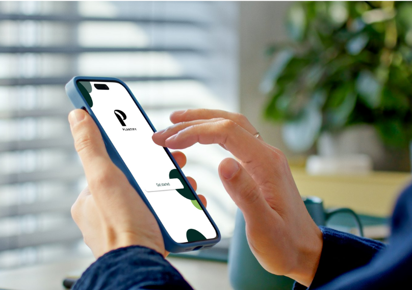 Preview of the investors mobile app on a phone
